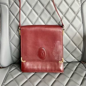 Cartier leather shoulder bag